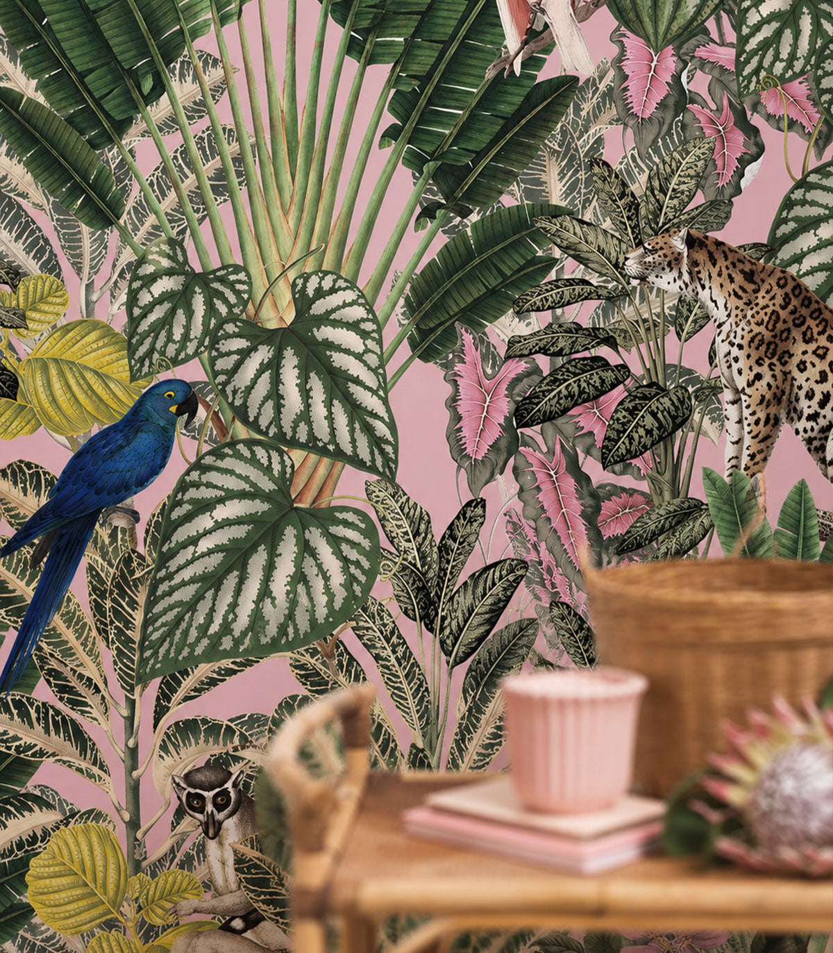 Papier peint Pink Jungle