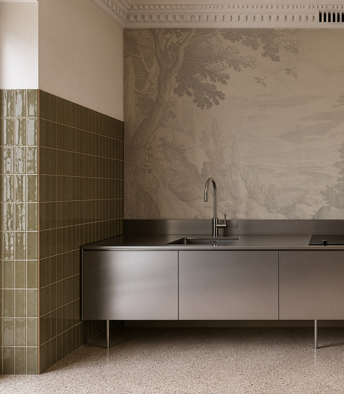 Tapeta Sacred Path Beige
