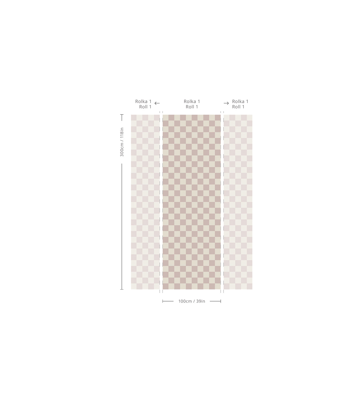 Tapeta Square Checks Batik