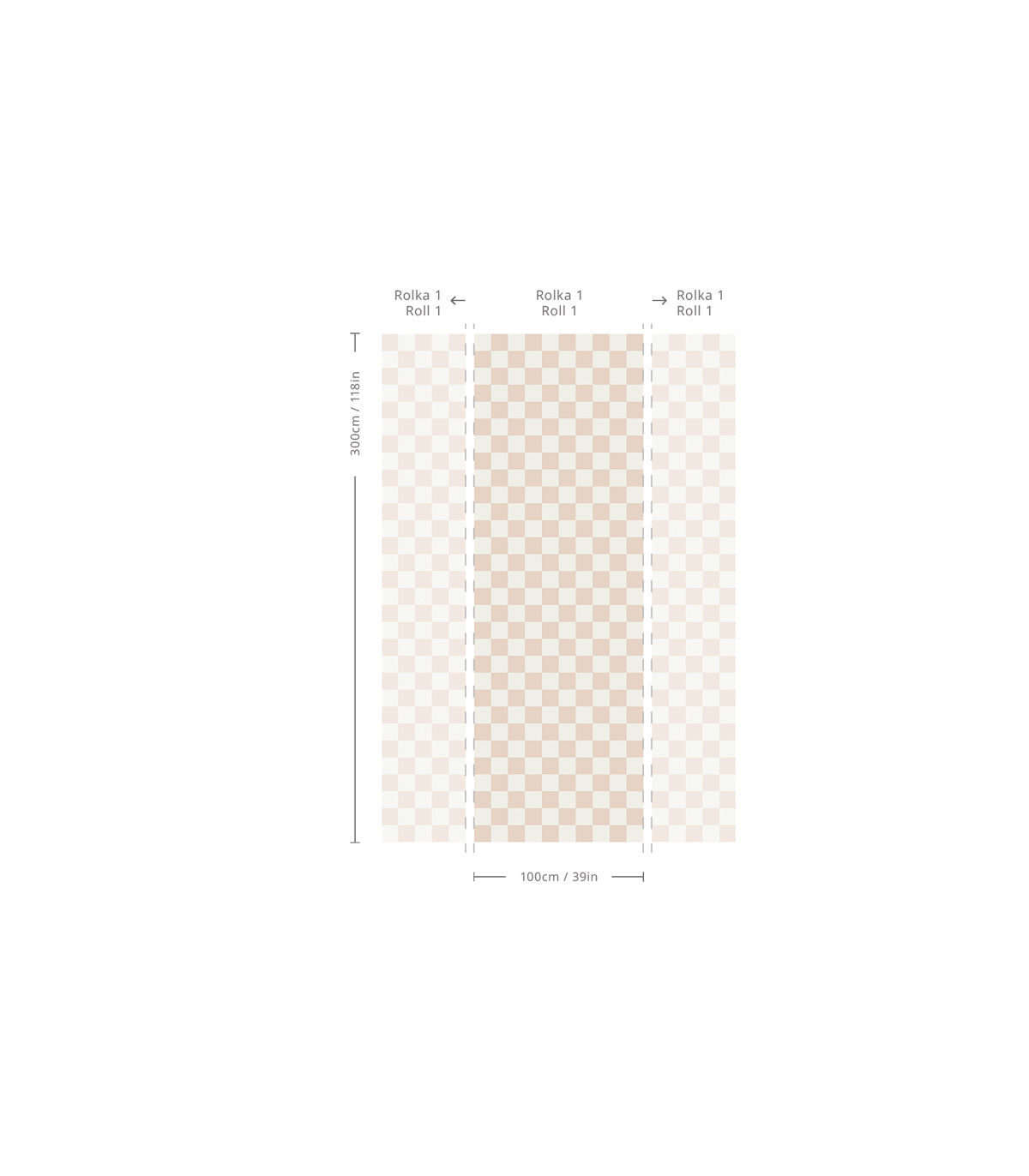 Tapeta Square Checks Light Mocha
