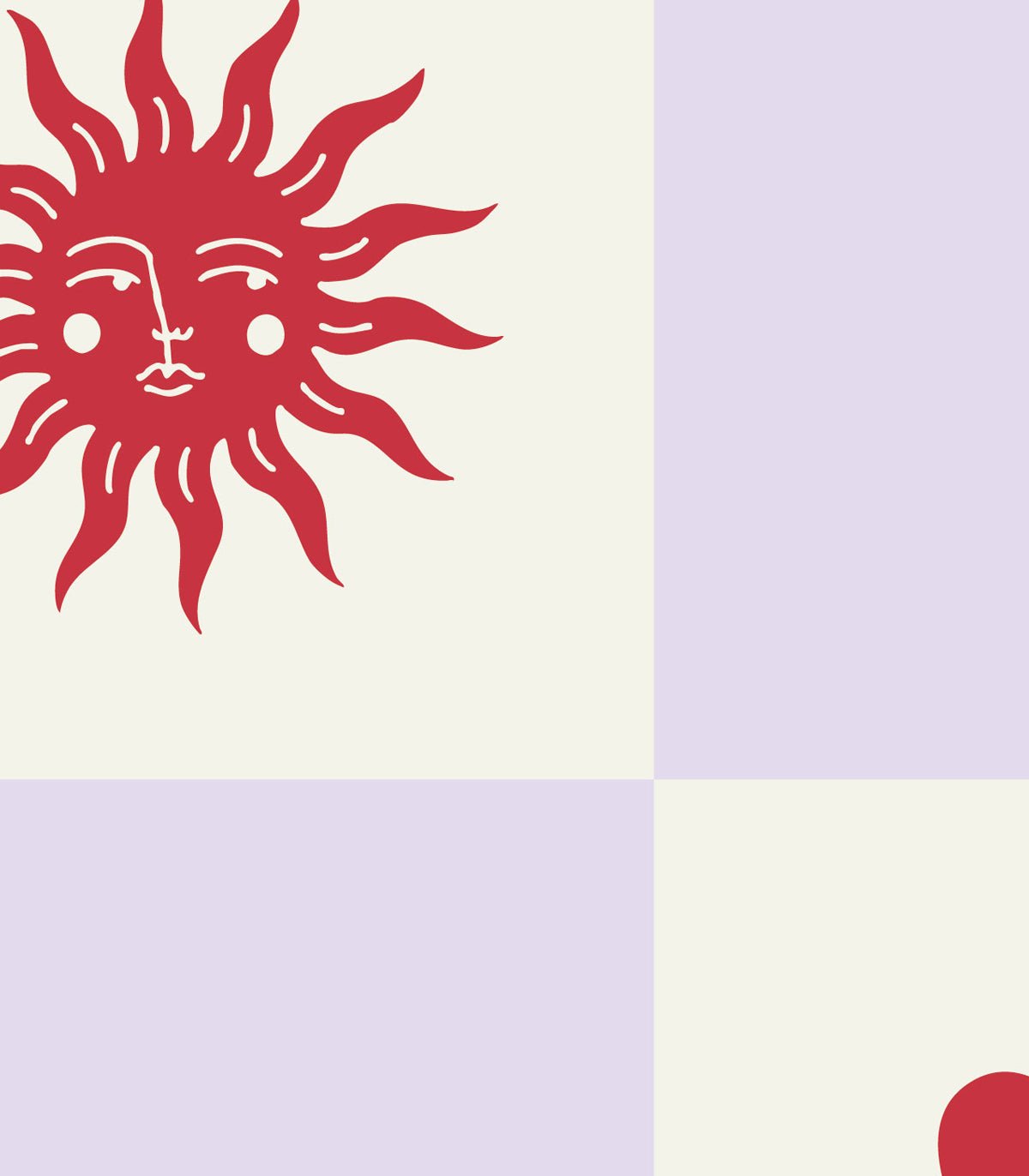 Tapeta Sun and heart - Wallcolors®