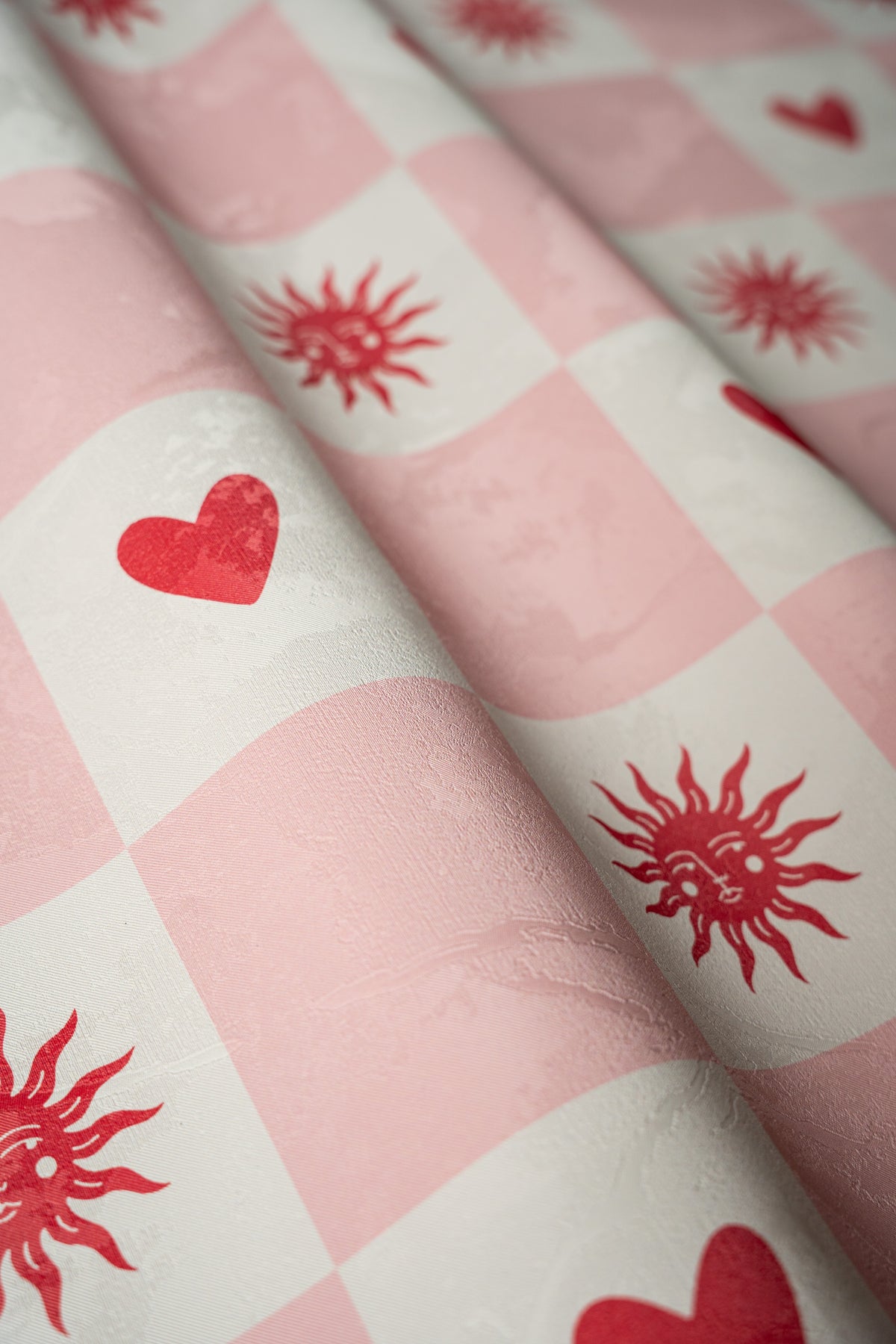 Papier peint Sun and heart Blush