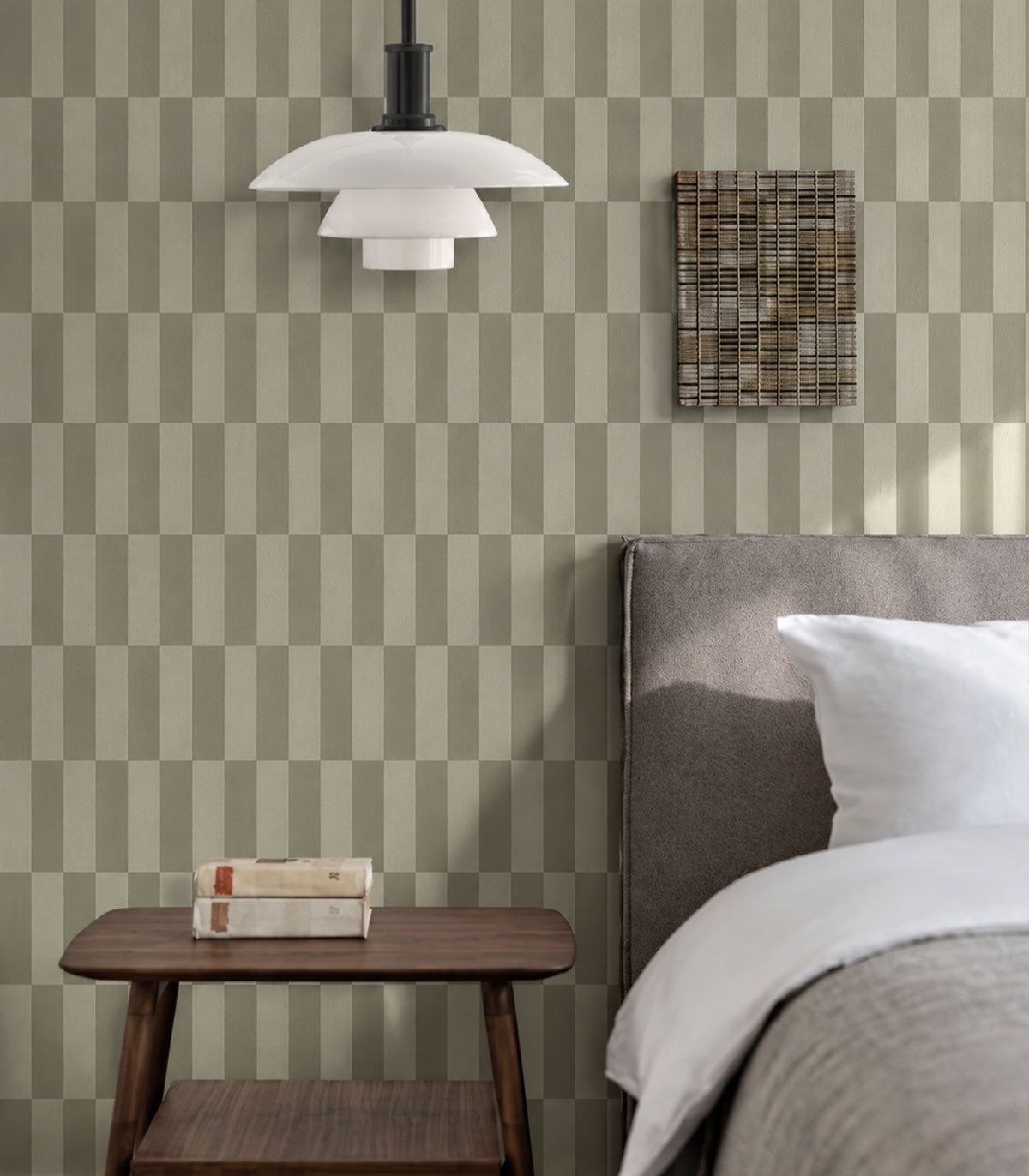 Papier peint Tetris Stripe Greige