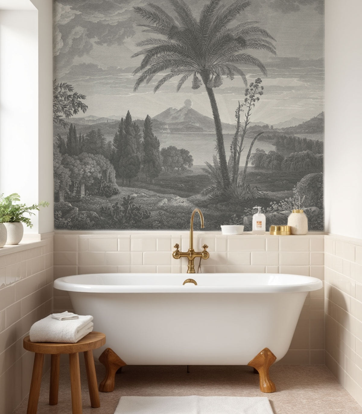 Tapeta Tropical Volcano Vista