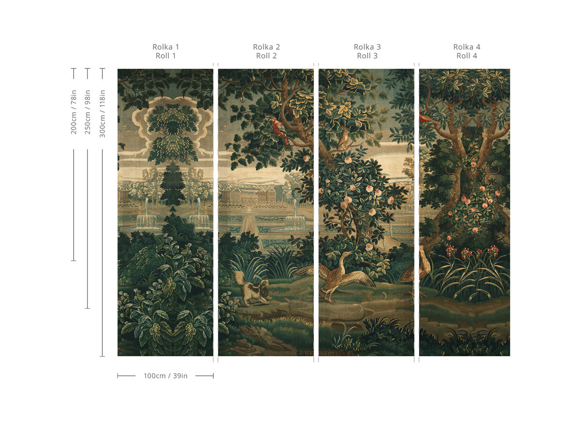 Papier peint Vintage Garden Arras