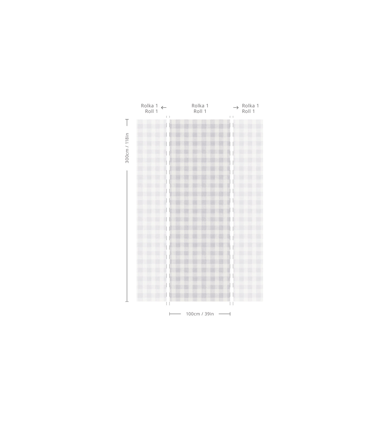 Tapeta Watercolor Checks Lavender Haze
