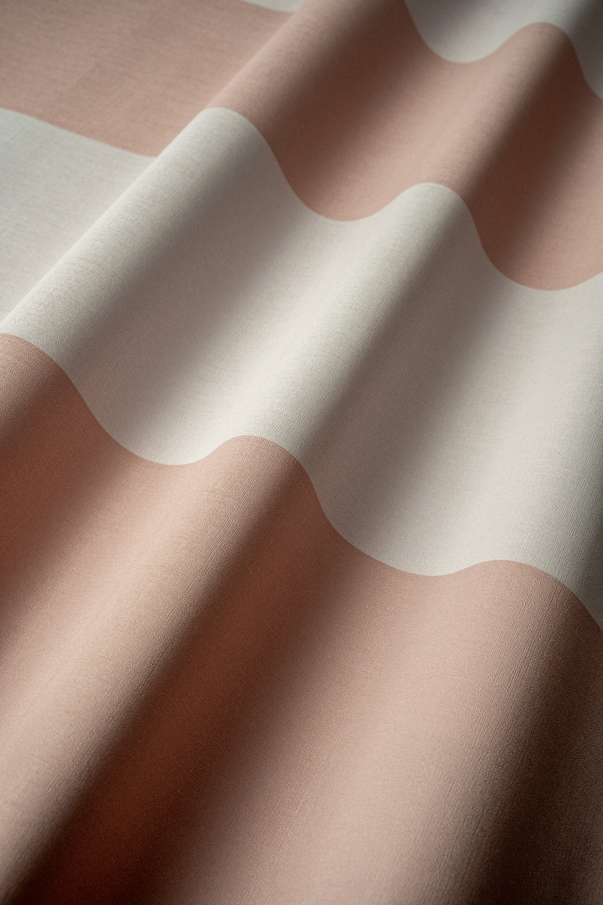 Papier peint Wide Stripe Play Soft Peach