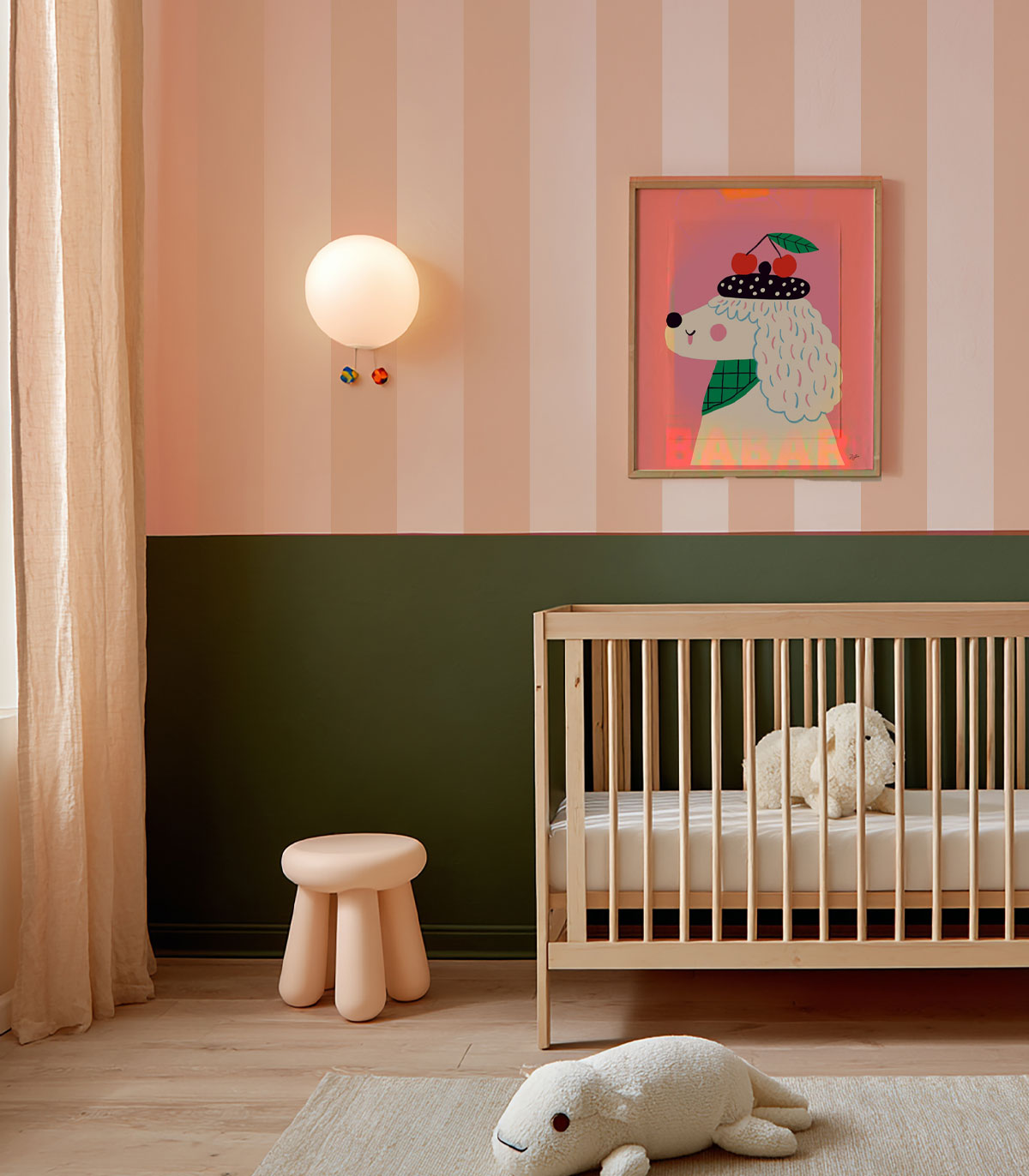 Tapeta Wilde Stripe Play Soft Peach