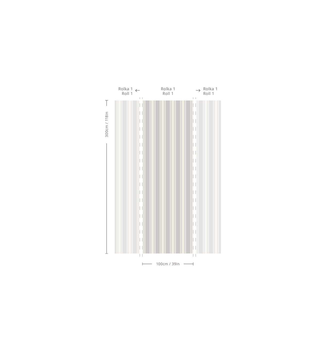 Tapeta Woven Stripe Cool Gray