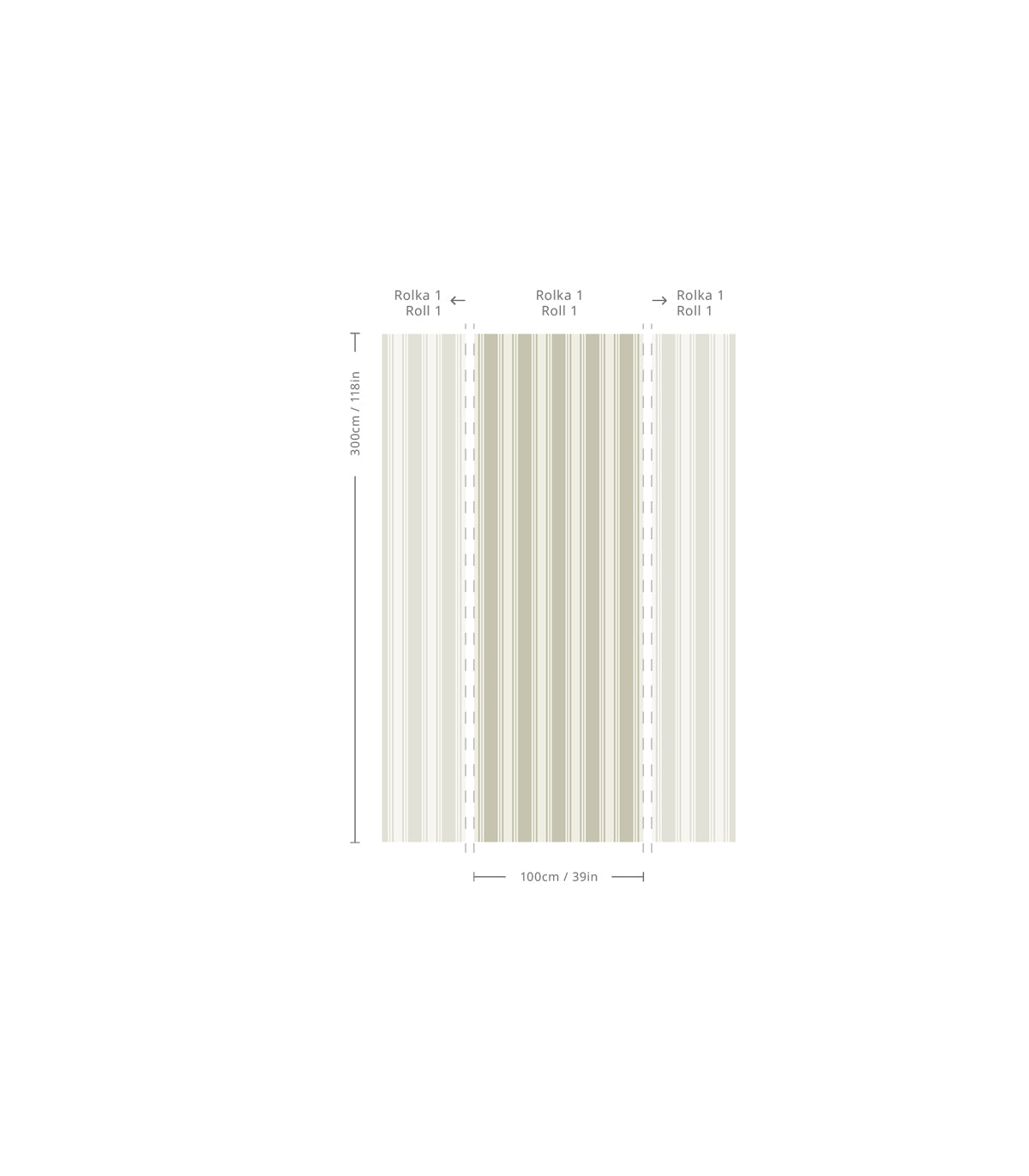 Tapeta Woven Stripe Soft Olive