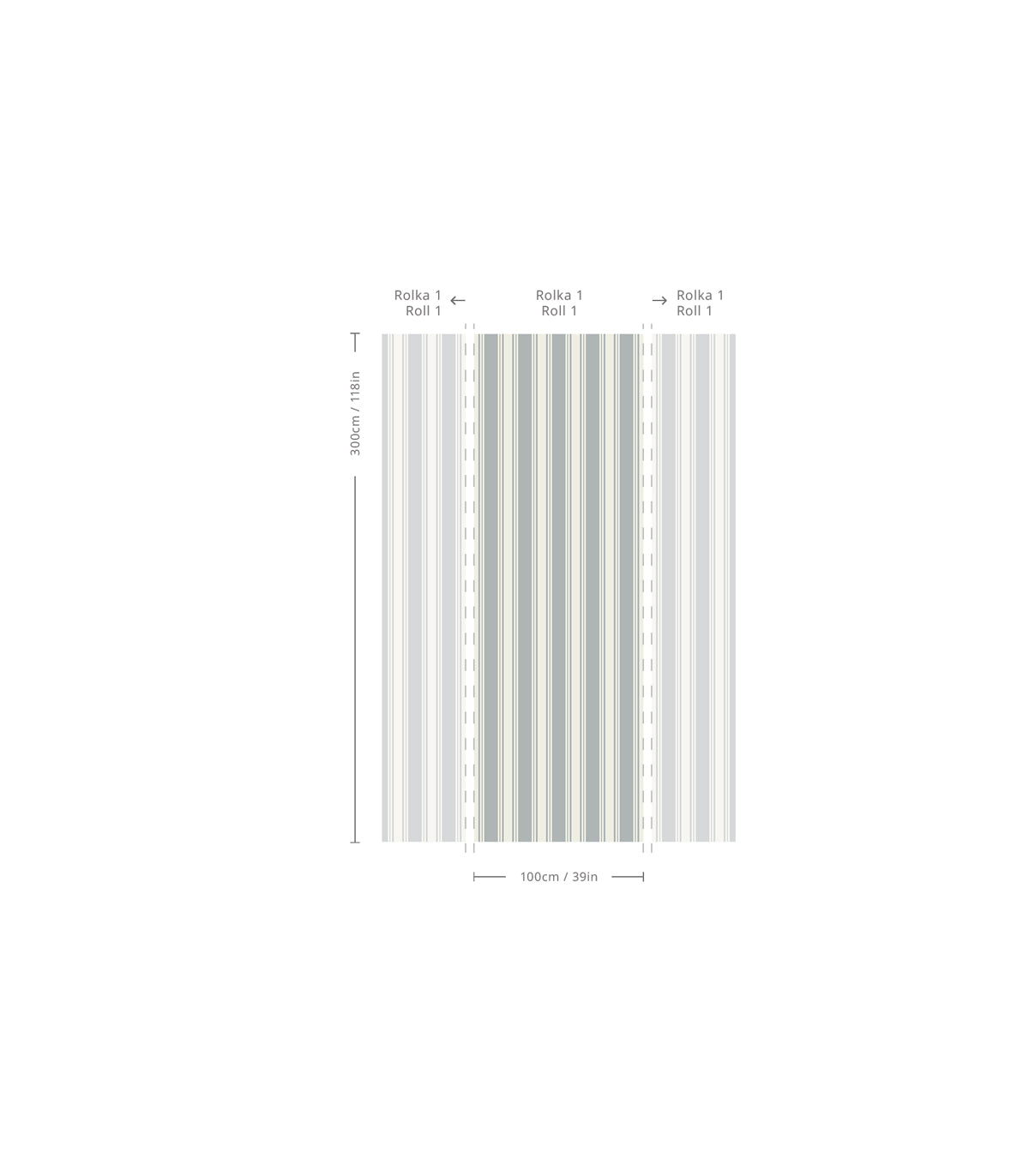 Tapeta Woven Stripe Steel Gray