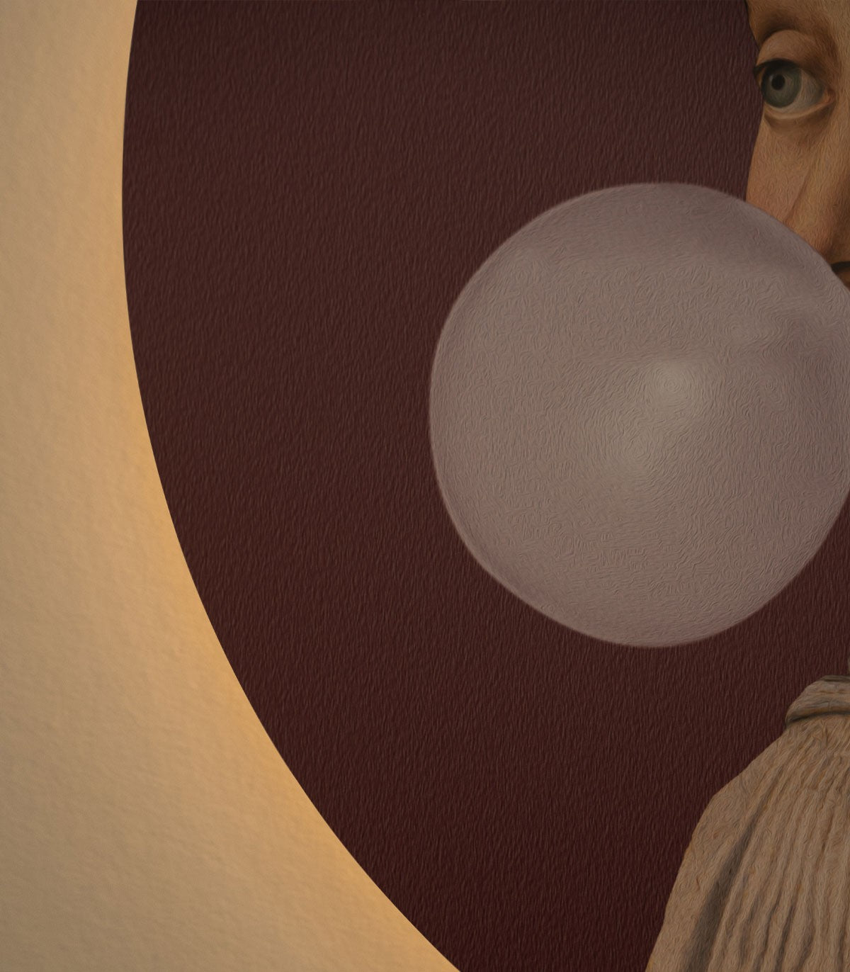 Dots Lighting Woman with Bubble Gum Eggplant