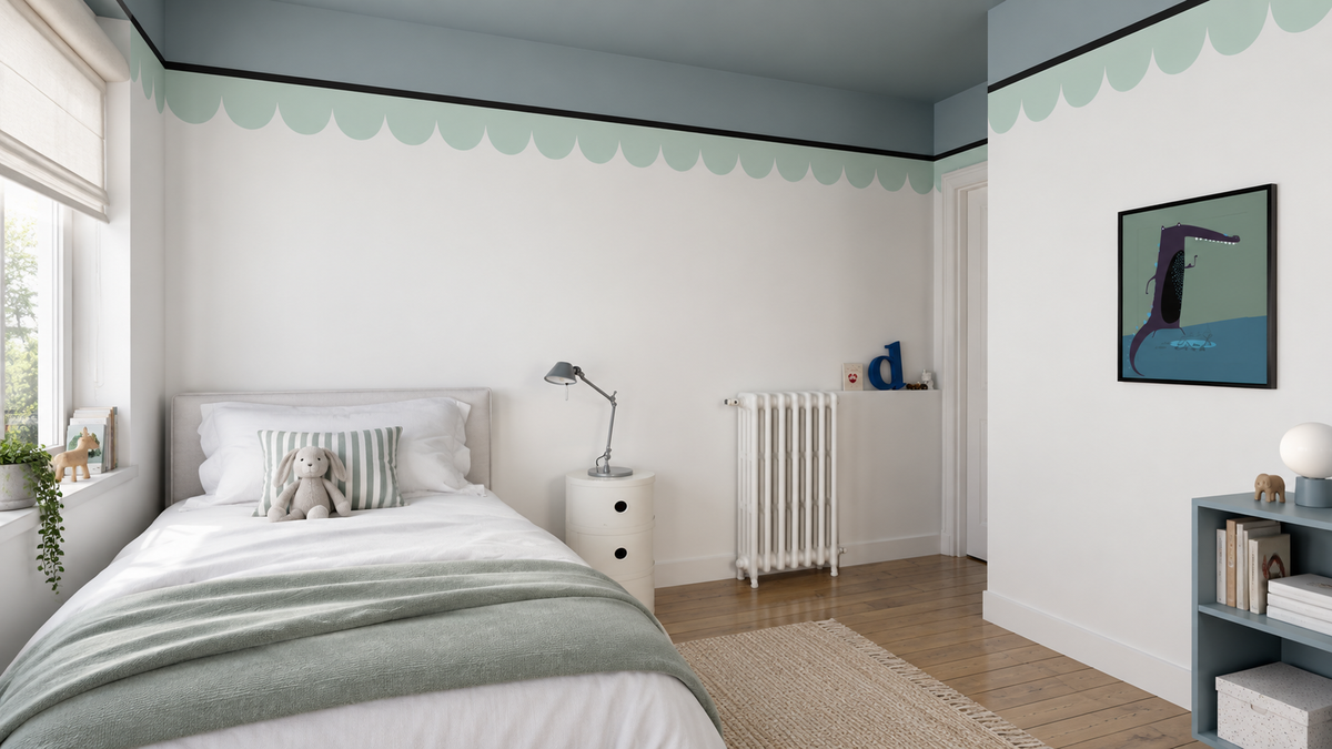 Border Seashell Soft Mint