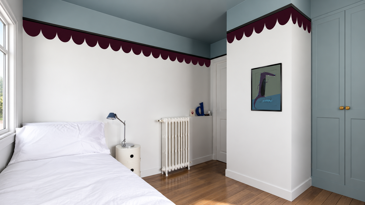Border Seashell Prune Tapeta