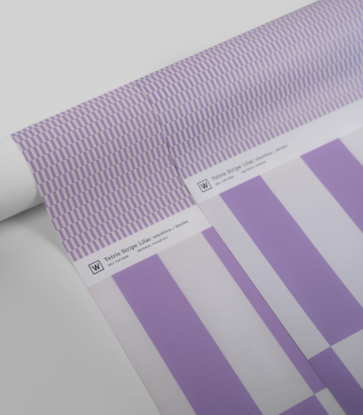 Papier peint Tetris Stripe Lilac