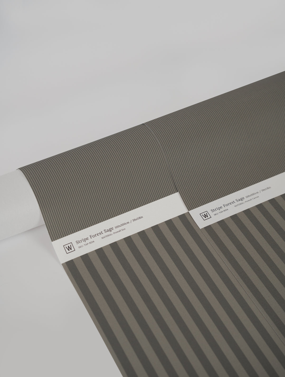 Papier peint Stripe Forest Sage