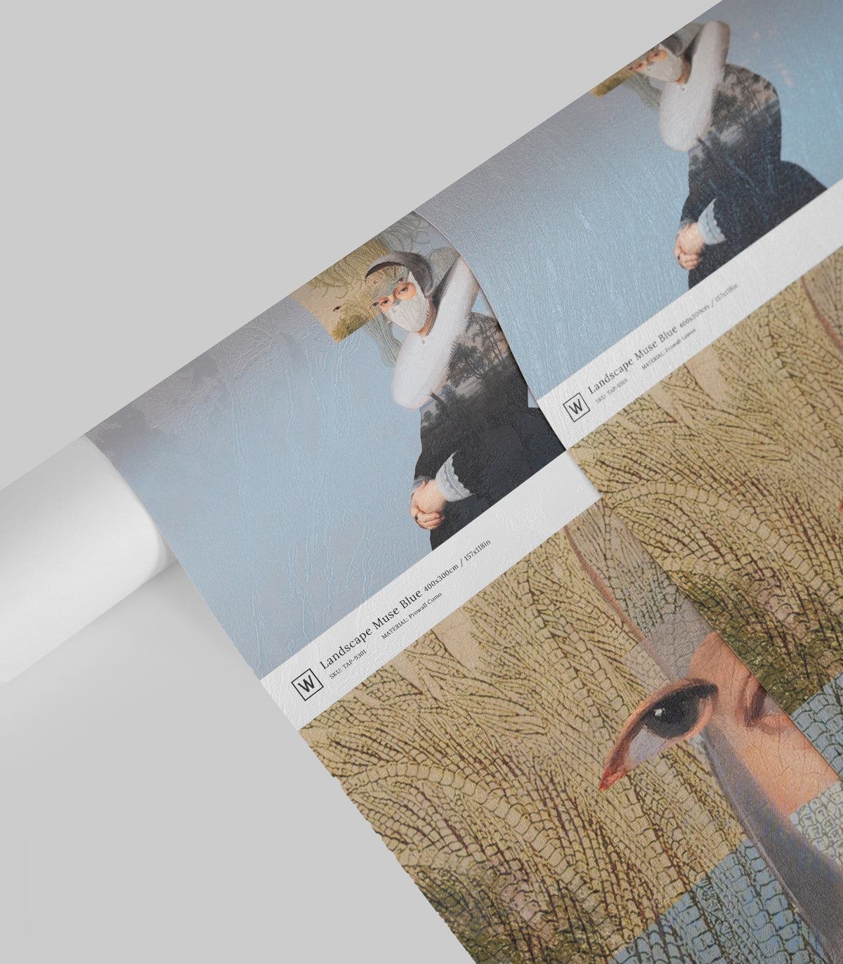 Papier peint Landscape Muse Blue