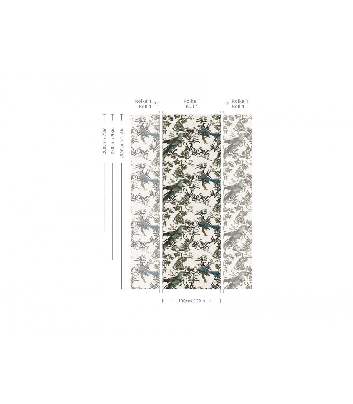 Tapeta Birds in Garden Ecri