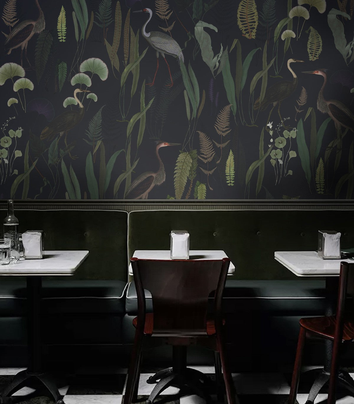 Tapeta Calm Heron Navy