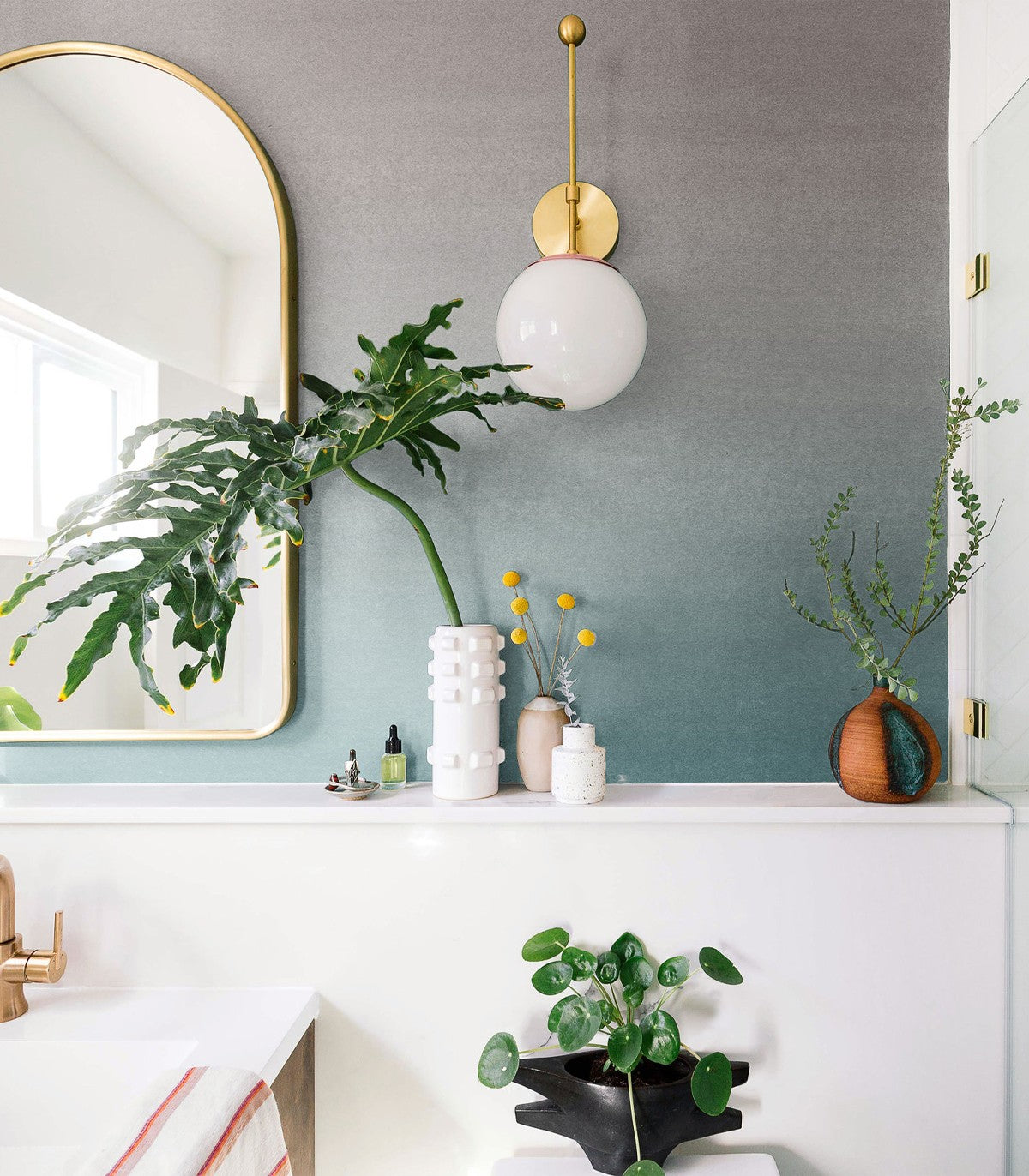 Tapeta Turquoise Fogg